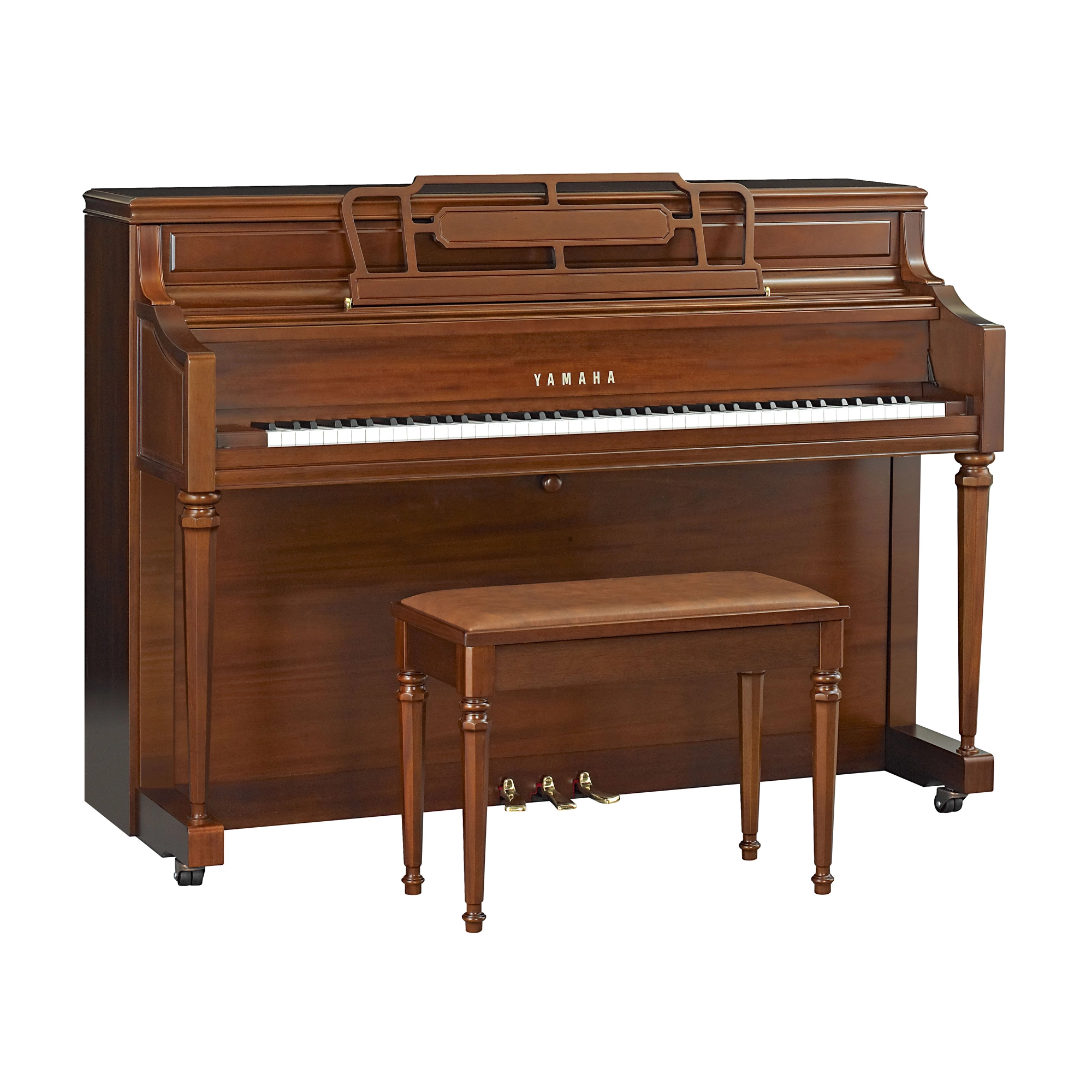 Yamaha M2 Upright Piano - Satin Dark Walnut