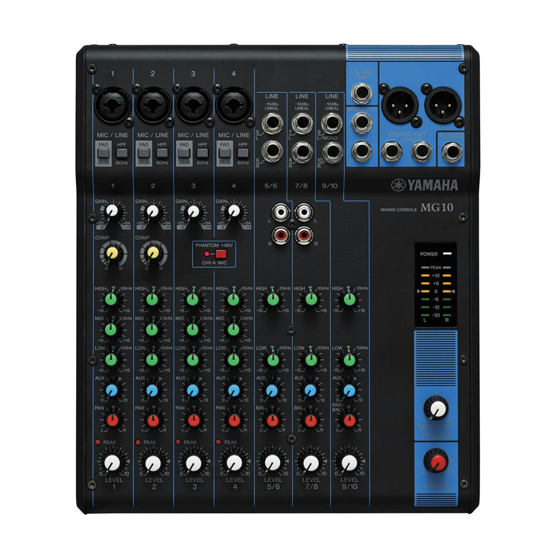 Yamaha 10-Channel MG10 Analog Mixer