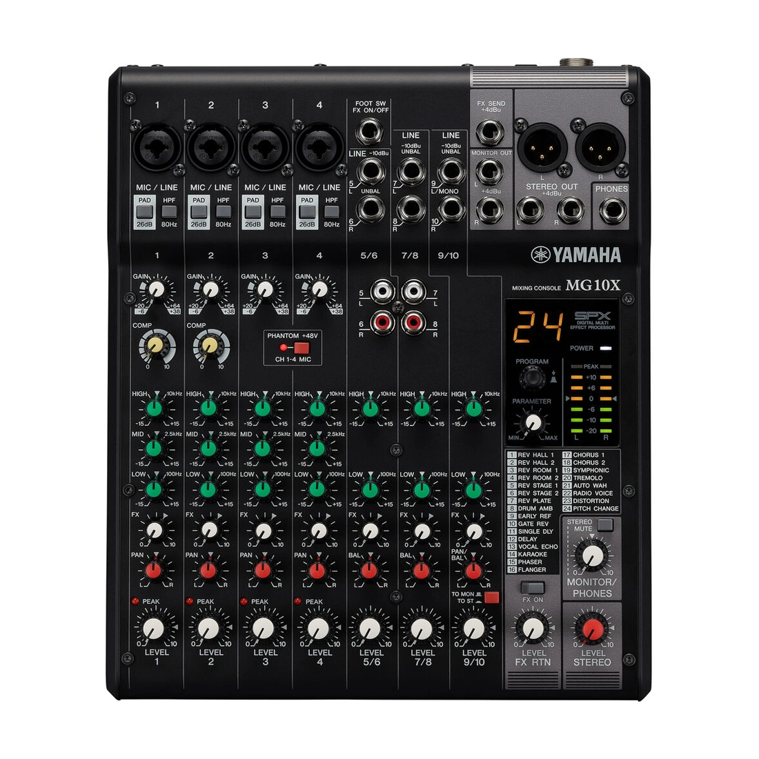 Yamaha 10-Channel MG10XCV Stereo Mixer