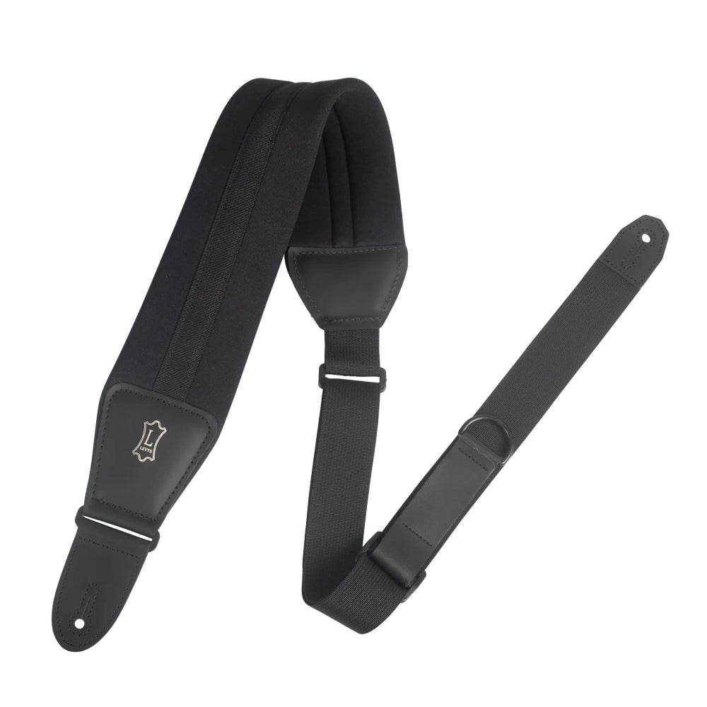 Levy's MRHNP3-BLK Neoprene Guitar Strap - Black