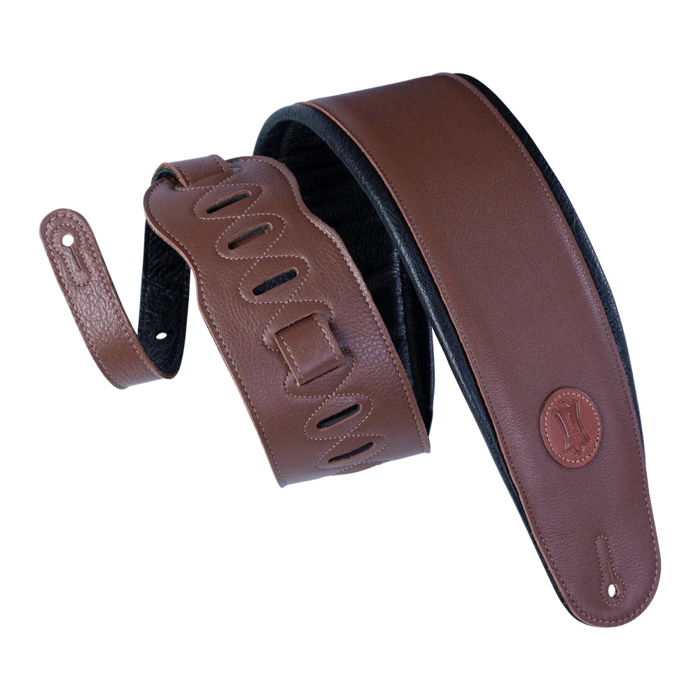 Levy's MSS2 4.5-Inch Garment Leather With Heavy Padding Bass Strap - Brown