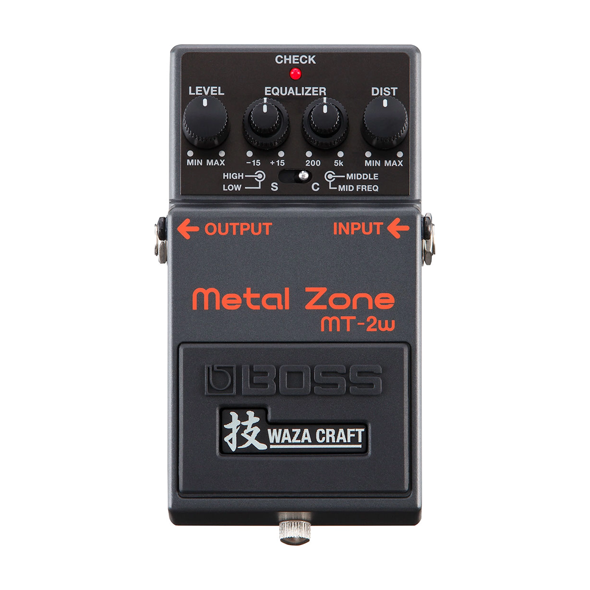 Pedal de efectos de guitarra de distorsión Boss MT-2W Metal Zone Waza Craft