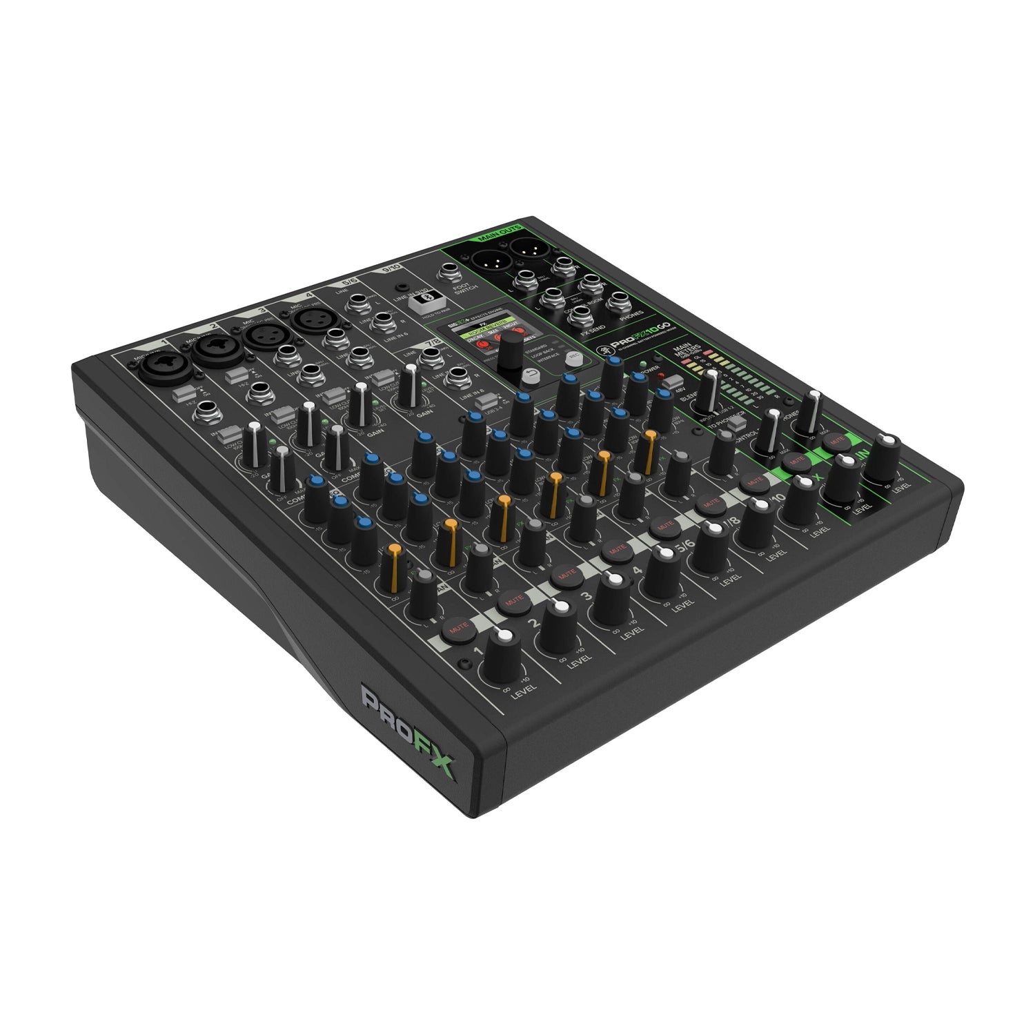 Mackie ProFX10 Go Battery-powered 10-channel Mixer with USB and Enhanced Effects