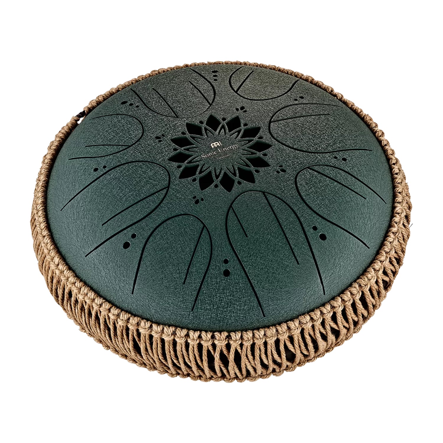 Meinl Sonic Energy Medium Octave Steel Tongue Drum, F# Minor - 10 inch, Green