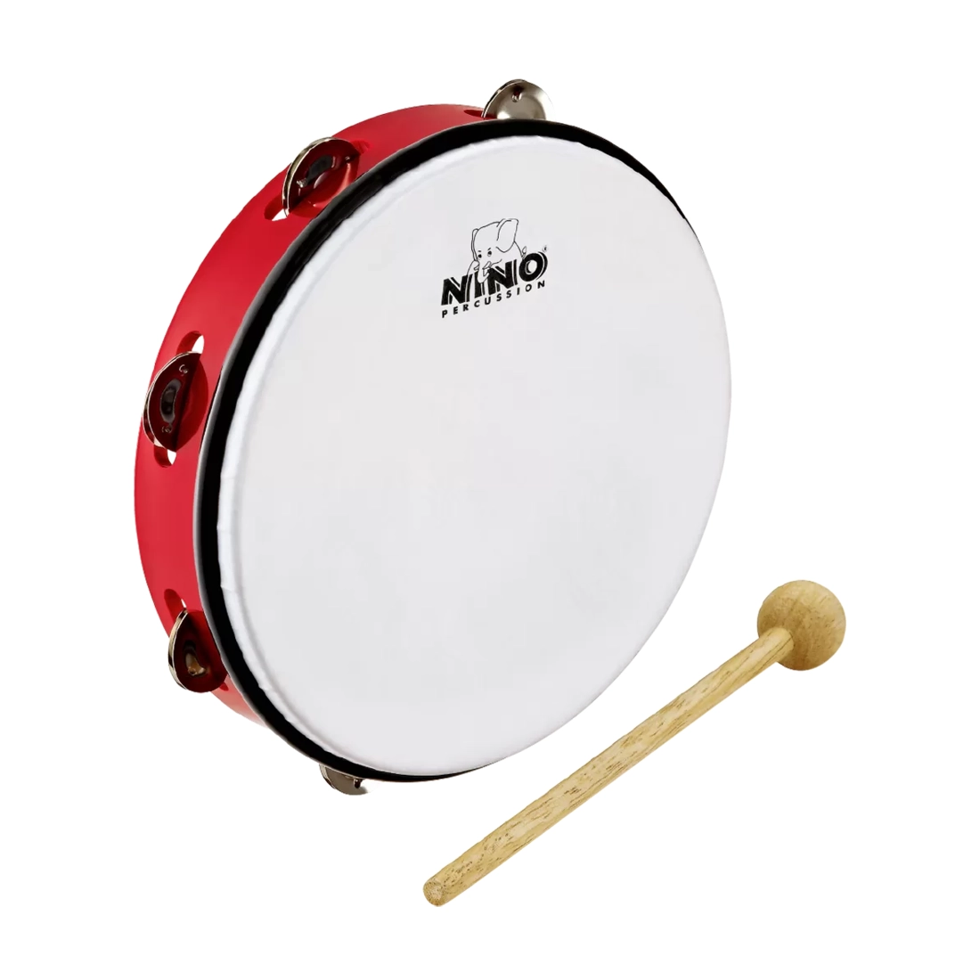 Nino 10" ABS Jingle Drum Red