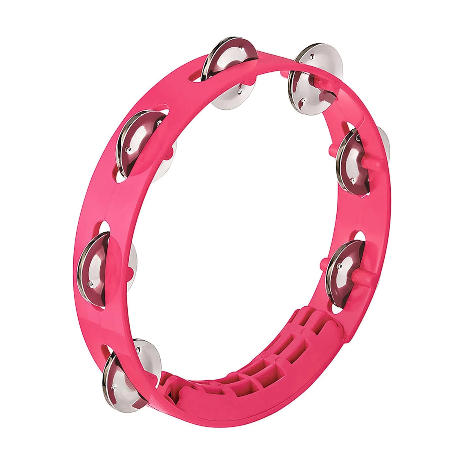 Nino Percussion NINO49SP 8" Compact Abs Tambourine - Strawberry Pink