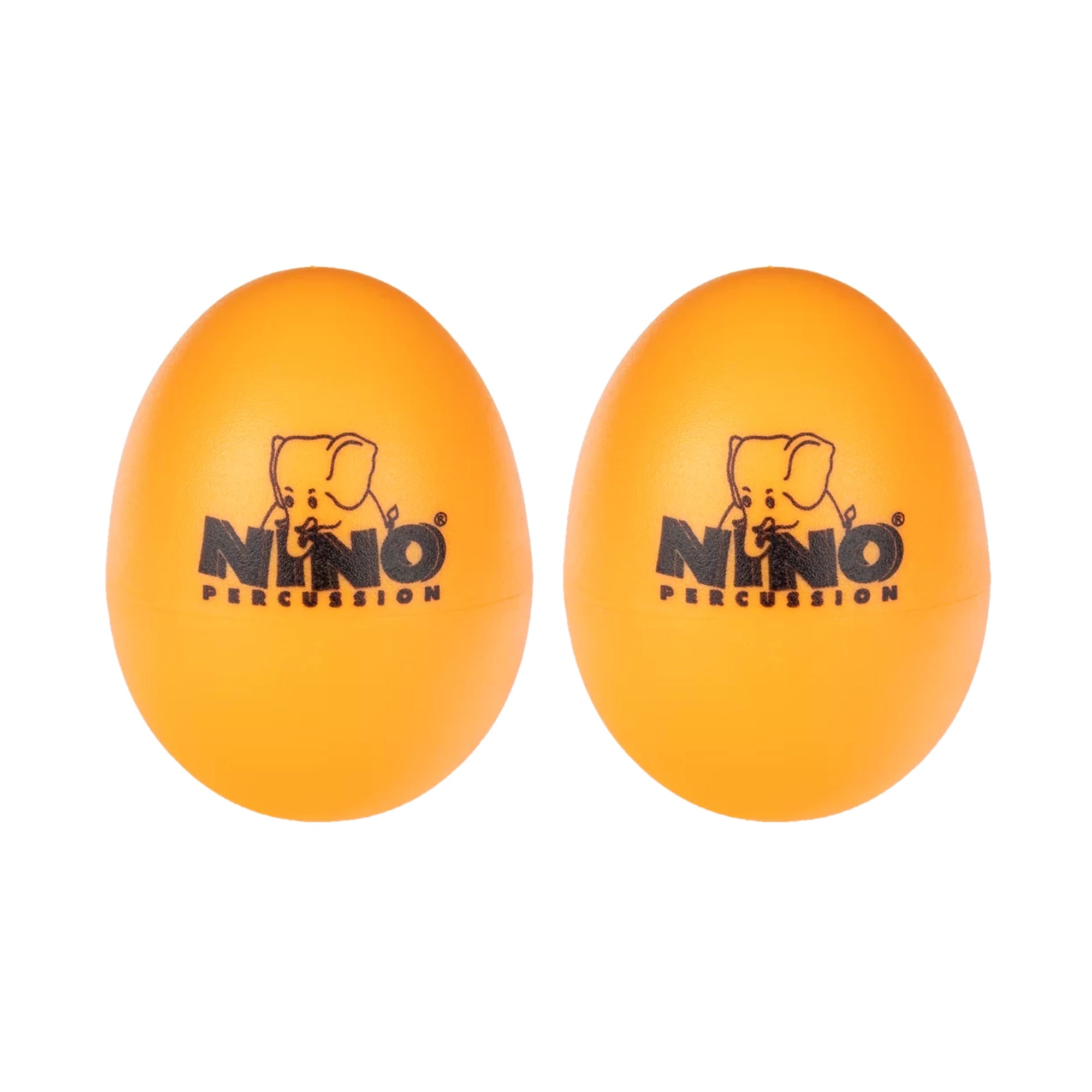 Plastic Egg Shaker Pair - Orange 2 pc.