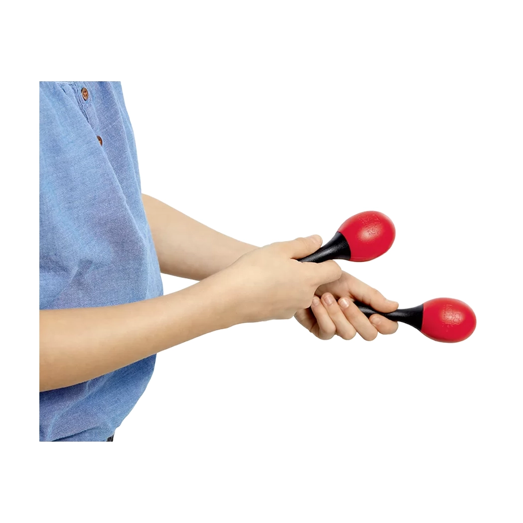 Nino Percussion NINO569R Egg Maracas, Red