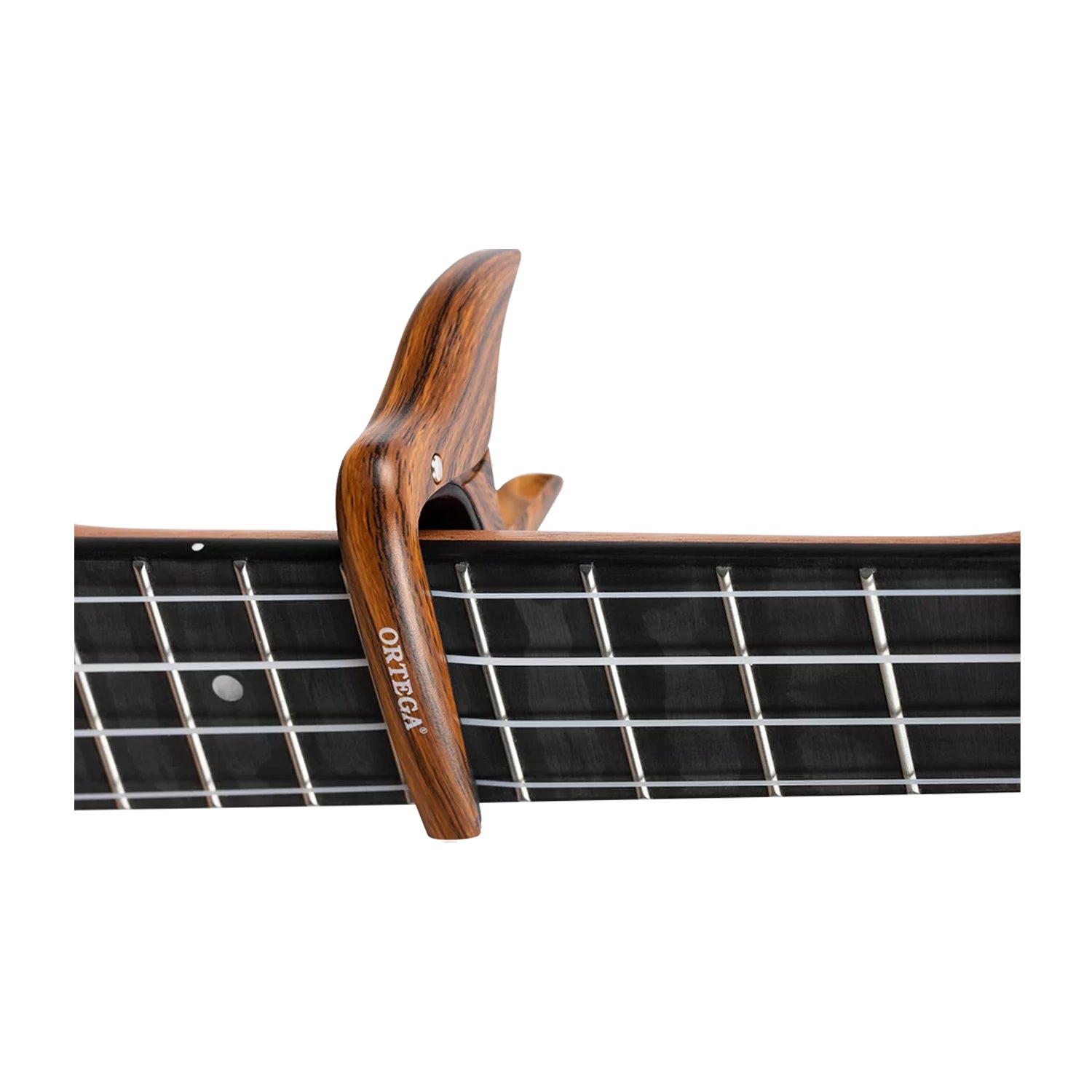 Ortega Flat Ukulele Capo - Walnut