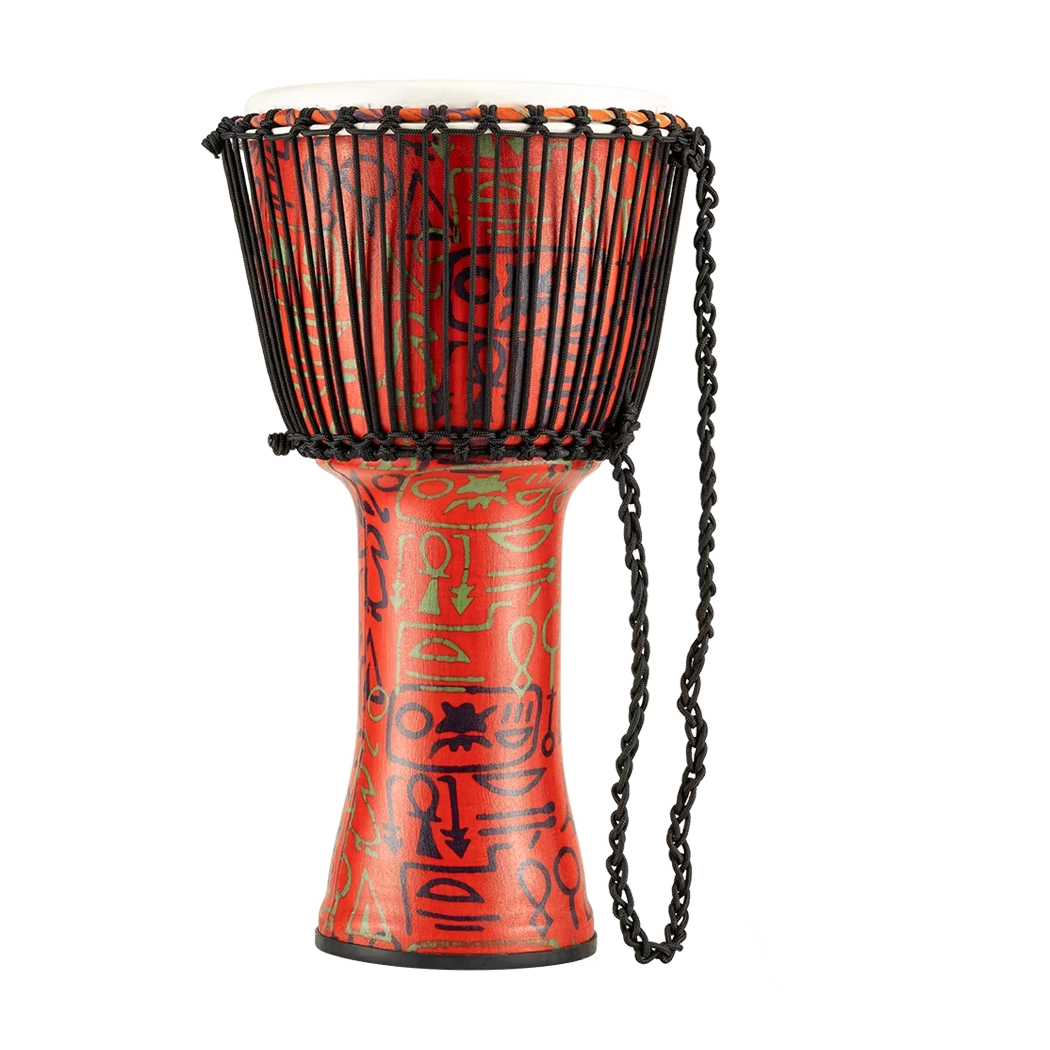 Meinl 12" Rope Tuned Travel Series Djembe - Pharaoh's Script