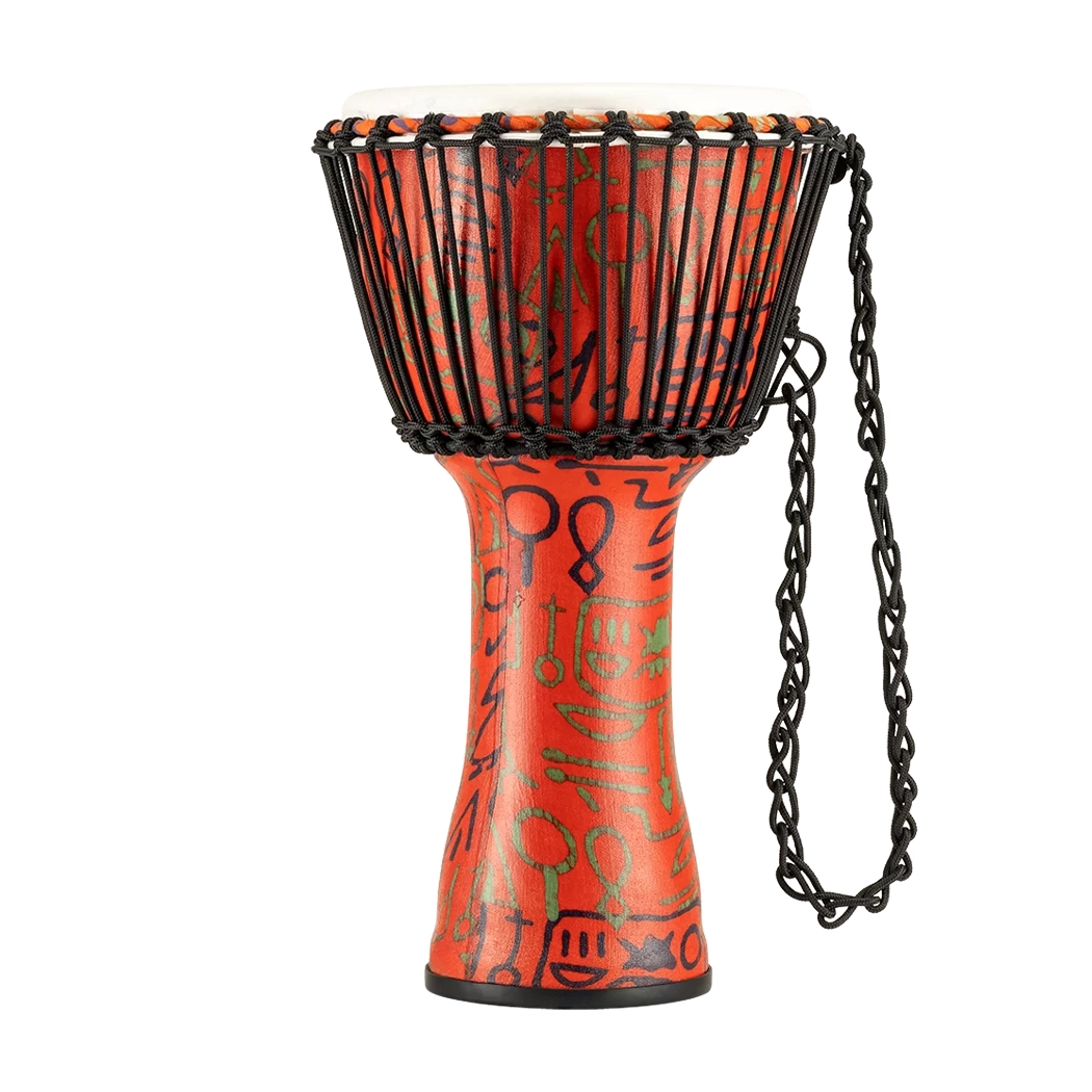 Meinl 10" Rope Tuned Travel Djembe - Pharaoh's Script