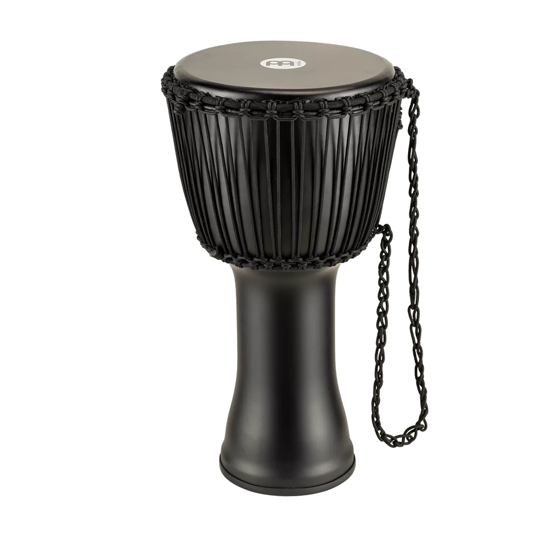 Meinl 12" Rope Tuned Travel Series Djembe - Phantom Black