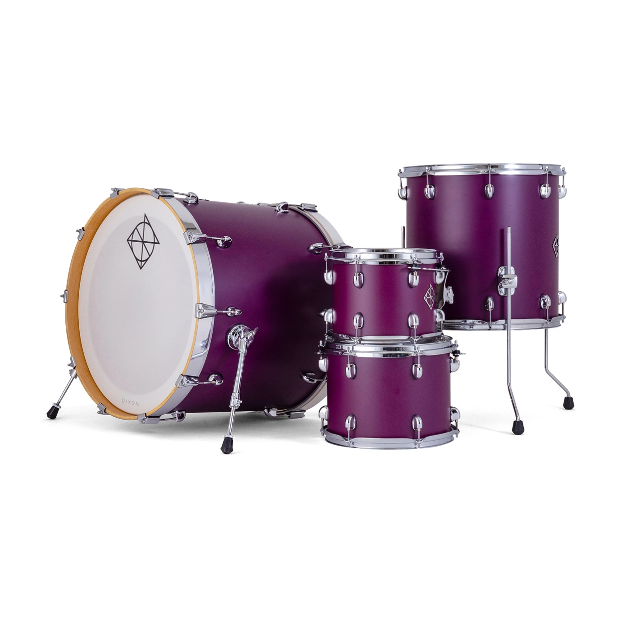 Dixon Cornerstone 4 Pc Maple Shell Kit - Satin Deep Purple