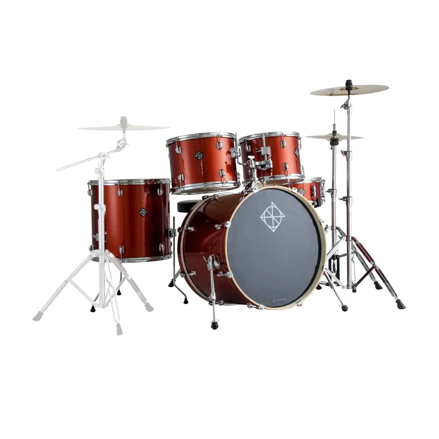 Dixon Spark Series 5 Piece Complete Drum Set