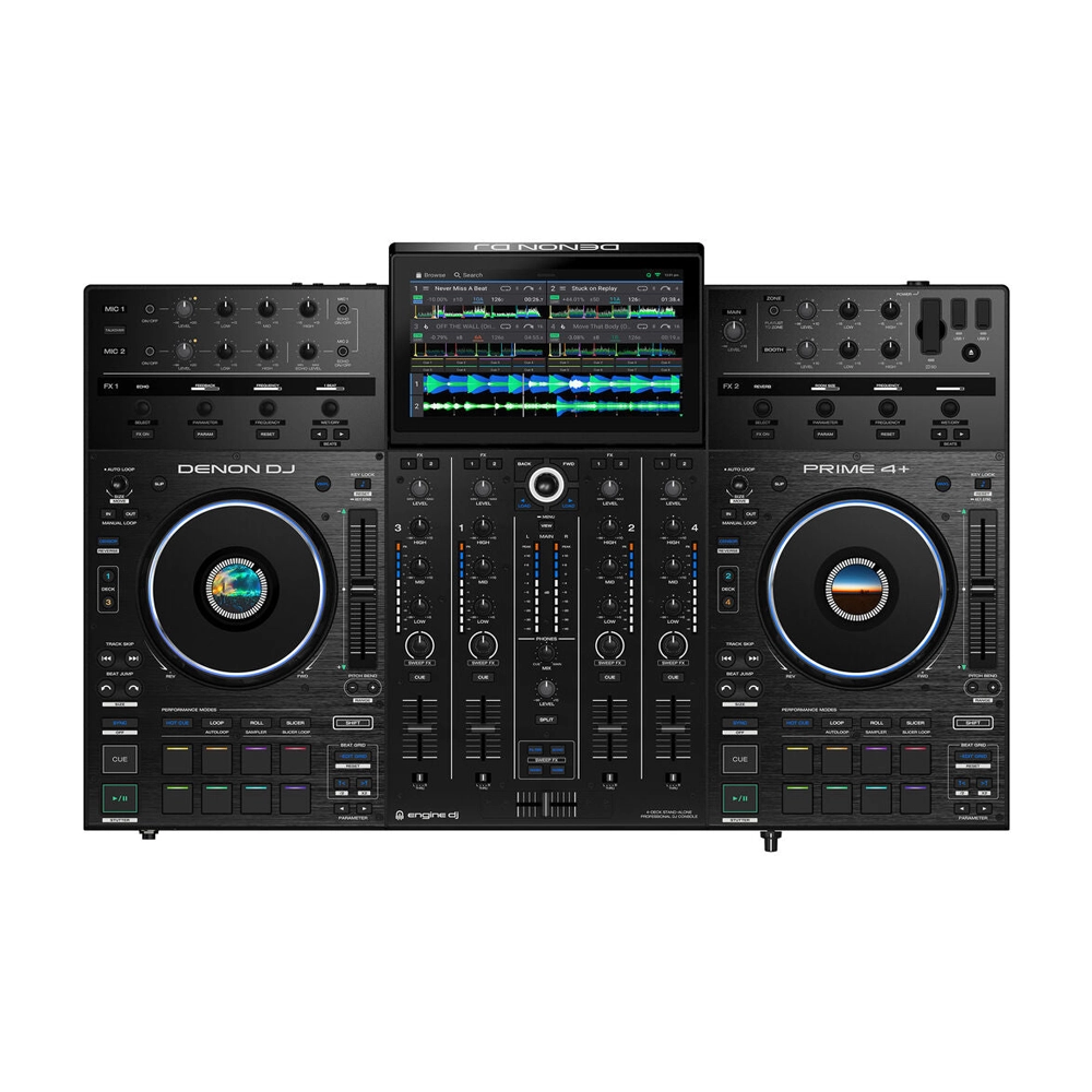 Denon DJ Prime 4+ Standalone 4-Deck DJ Controller