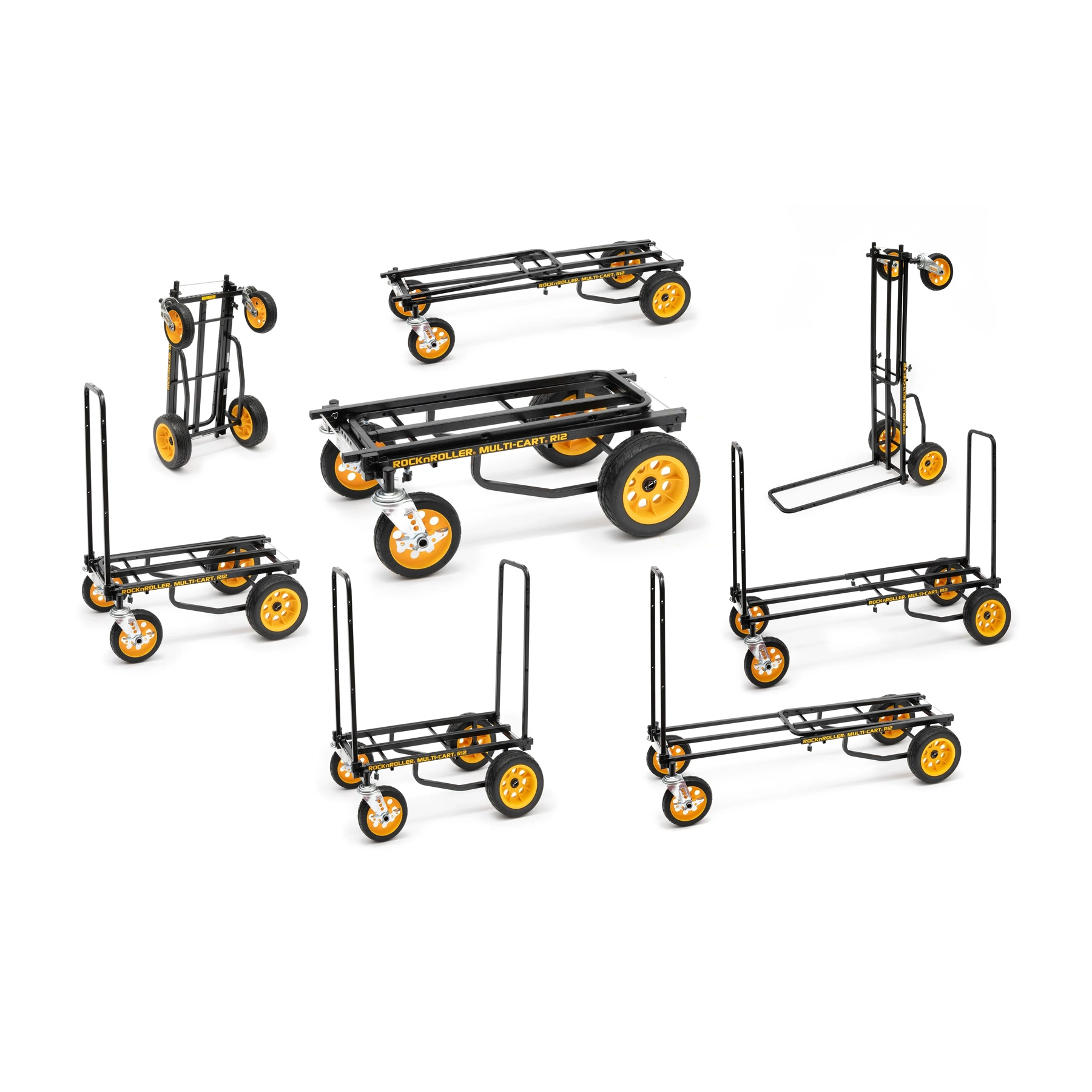 Rock N Roller R12RT All-terrain 8-in-1 Folding Multi-Cart 500-lb. Capacity