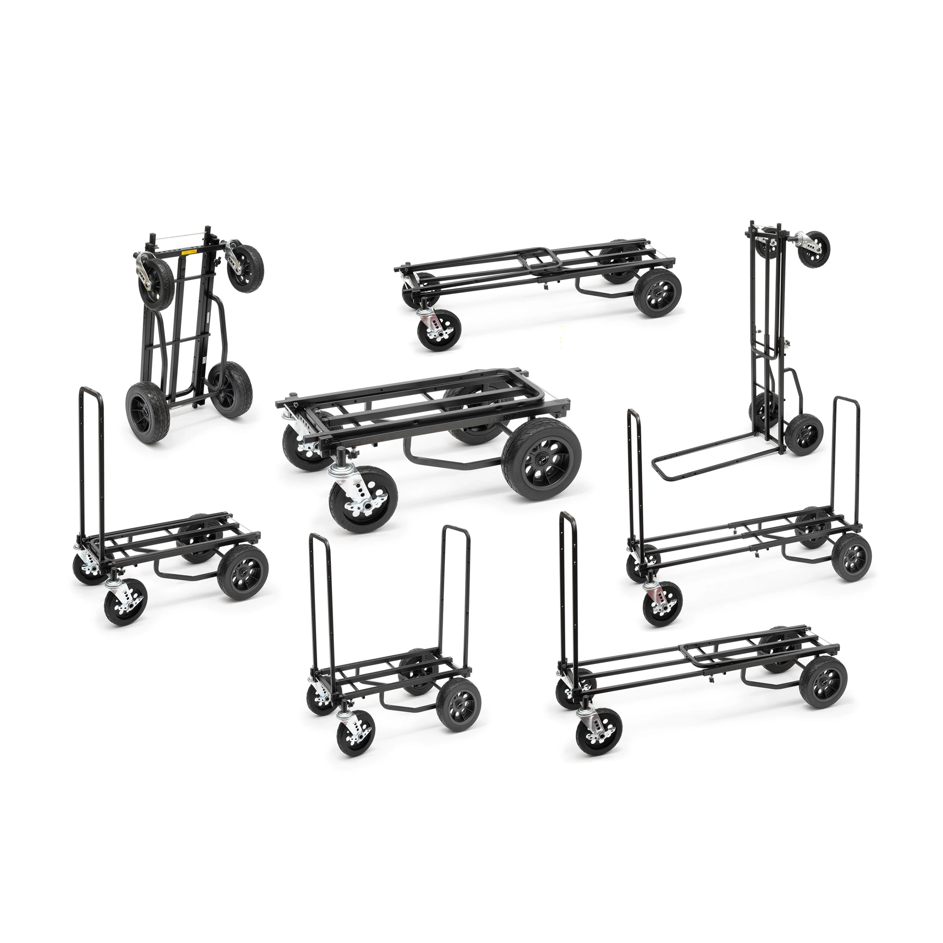 Rock N Roller R12Stealth All-Terrain Stealth 8-in-1 Folding Multi-Cart 500-lb. Capacity