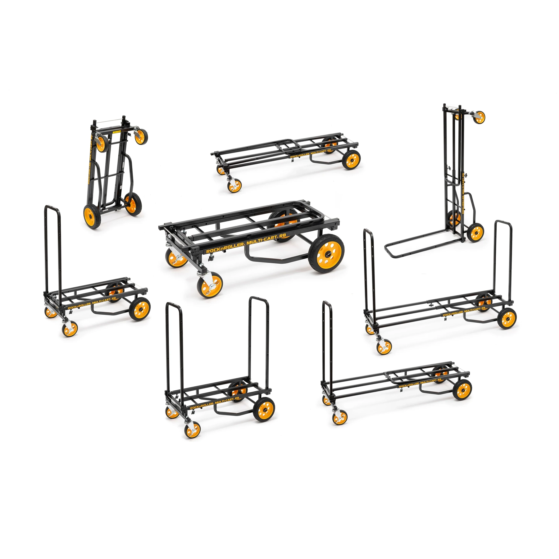 Rock N Roller R8RT mid 8-in-1 Folding Multi-Cart 500-lb. Capacity