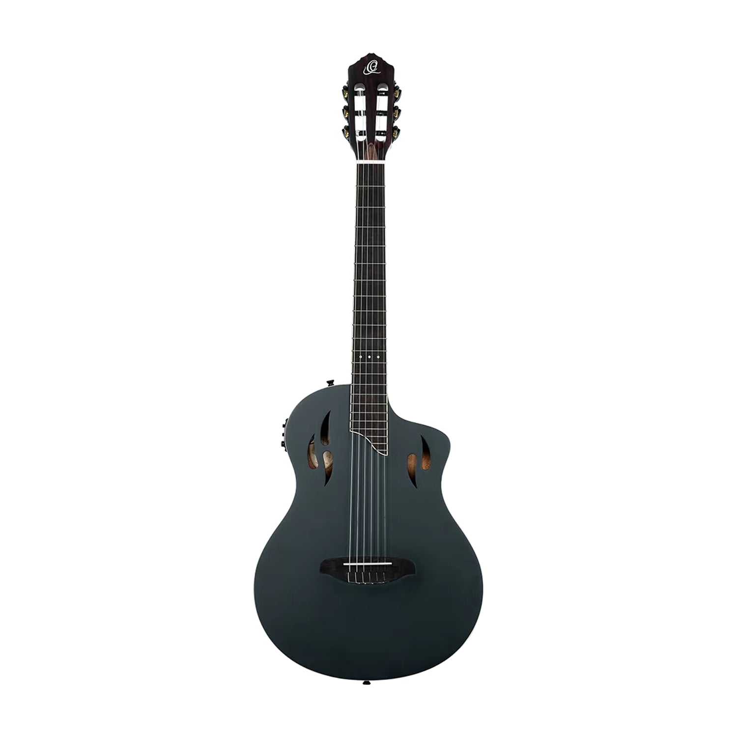 Ortega Tourplayer Electric Nylon String Guitar - Satin Black