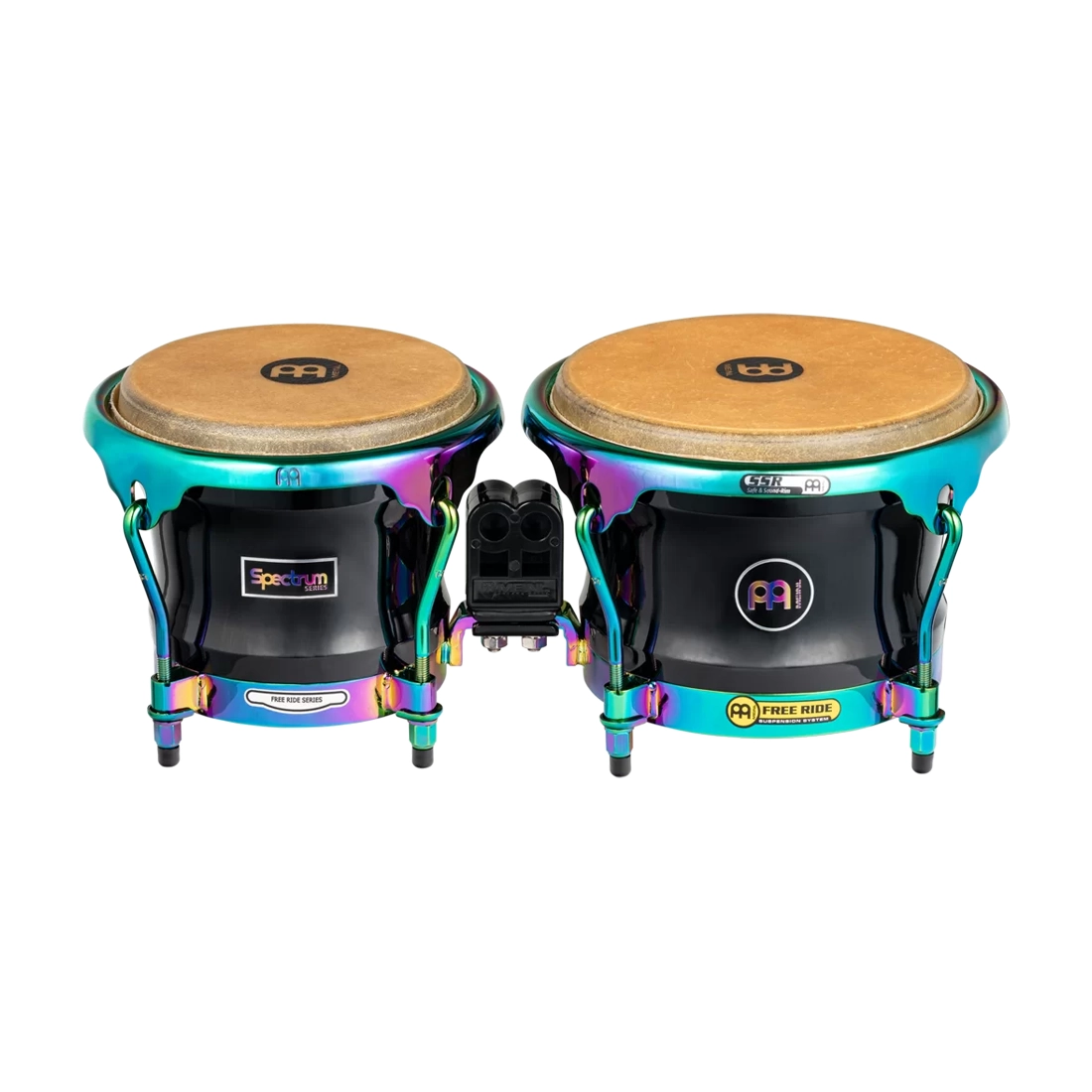 Meinl Percussion Spectrum Series 7" And 8.5" Siam Oak Bongos - Phantom Black