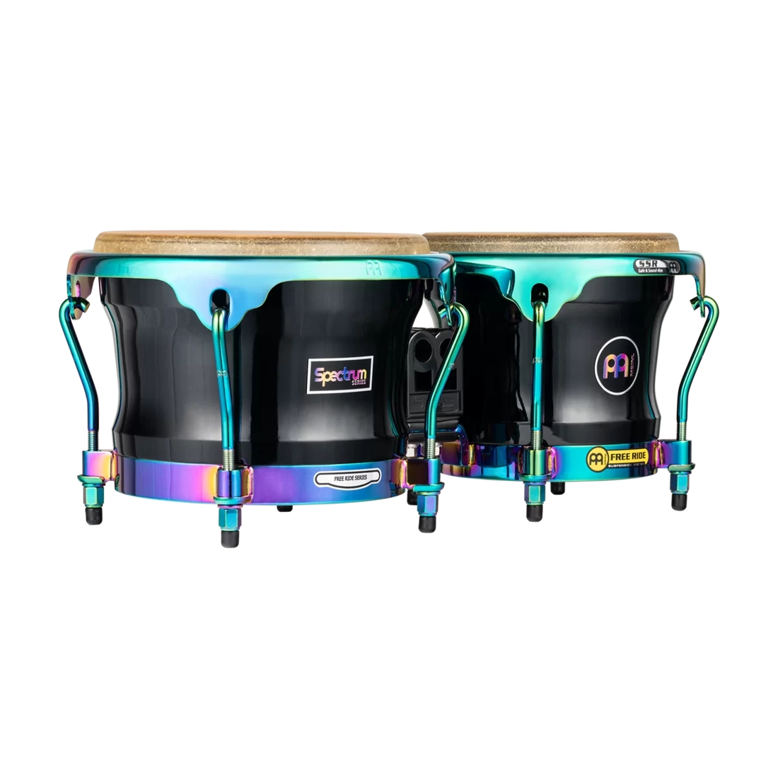 Meinl Percussion Spectrum Series 7" And 8.5" Siam Oak Bongos - Phantom Black