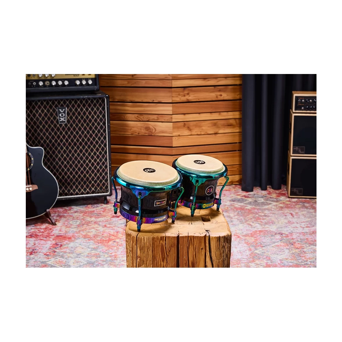 Meinl Percussion Spectrum Series 7" And 8.5" Siam Oak Bongos - Phantom Black