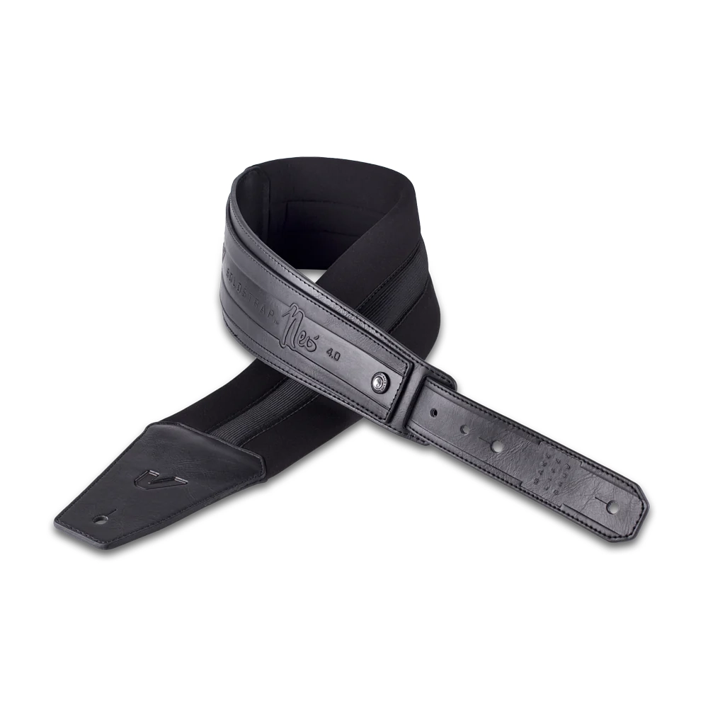 Gruv Gear Solostrap Neo - 4"-Wide Neoprene Guitar Strap - 38 To 50 Inches - Black