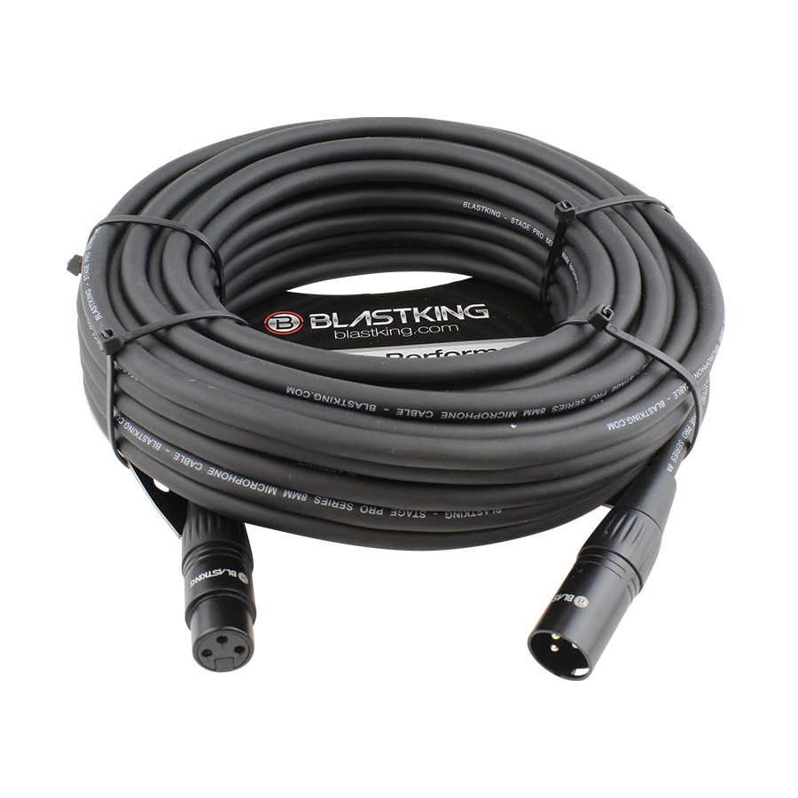 Blastking XLR Male to XLR Female 50 Ft. Microphone Cable - SP50XLR