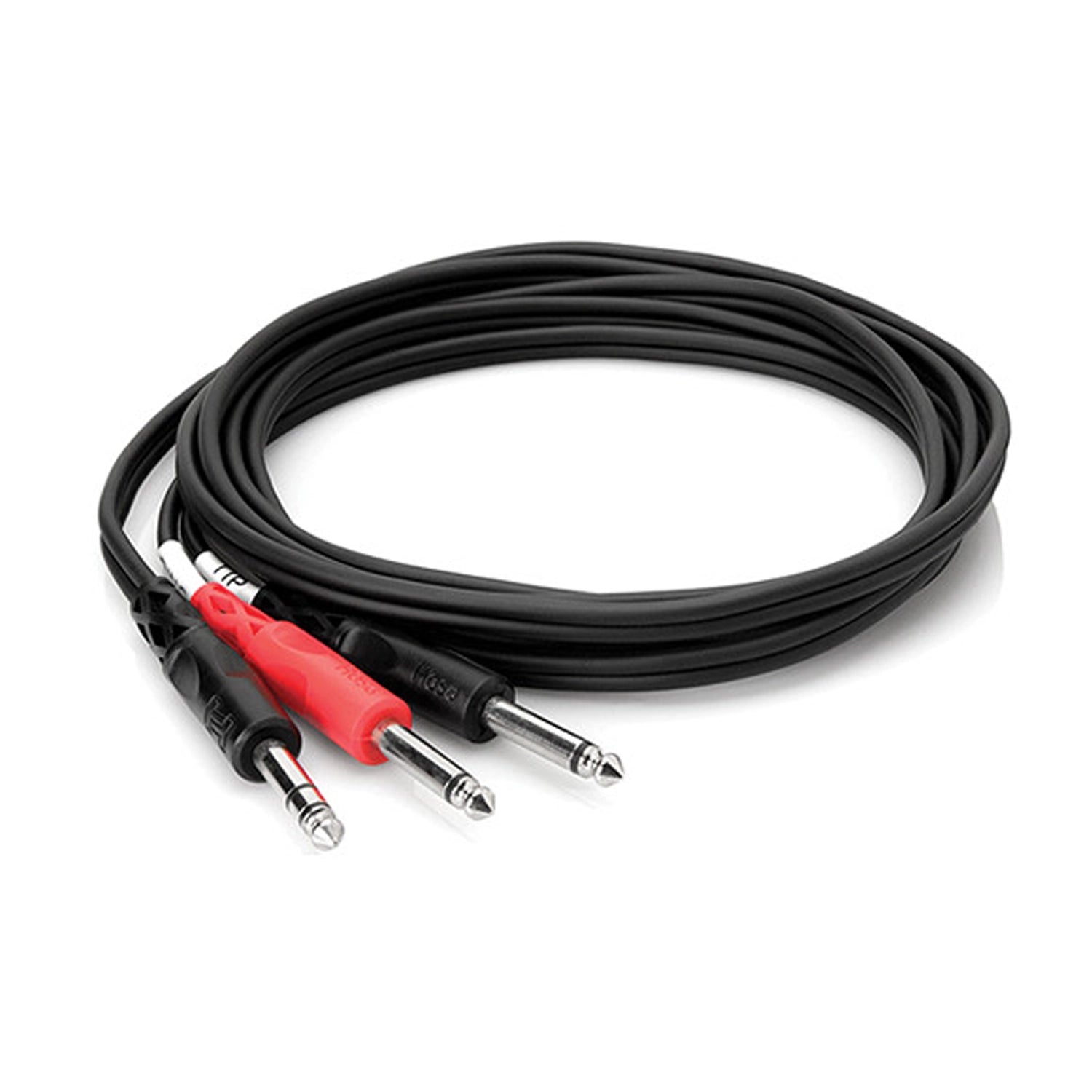 Hosa STP-204 Insert Cable - 1/4 inch TRS Male to Dual 1/4 inch TS Male - 12 foot