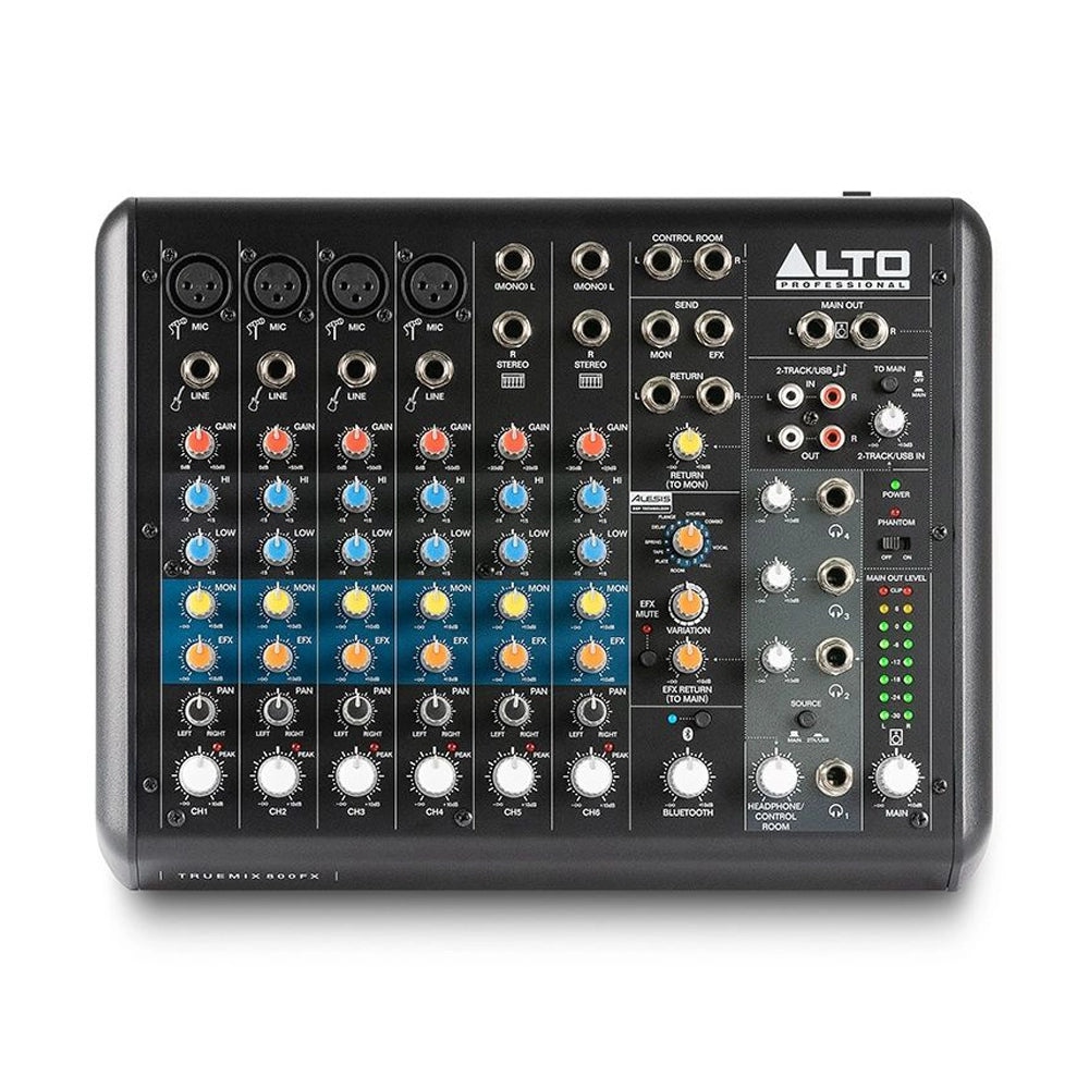 Alto Professional TrueMix 800FX 8-channel Analog Mixer with Multi-FX