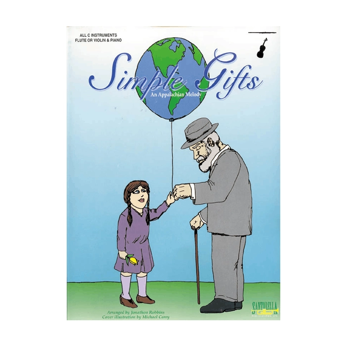 Simple Gifts All C Instruments - Flute or Violin and Piano