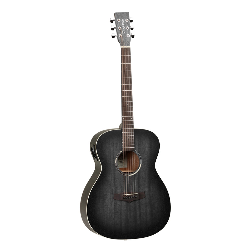 Tanglewood Blackbird Folk Acoustic Electric Guitar Smokstack Black Satin