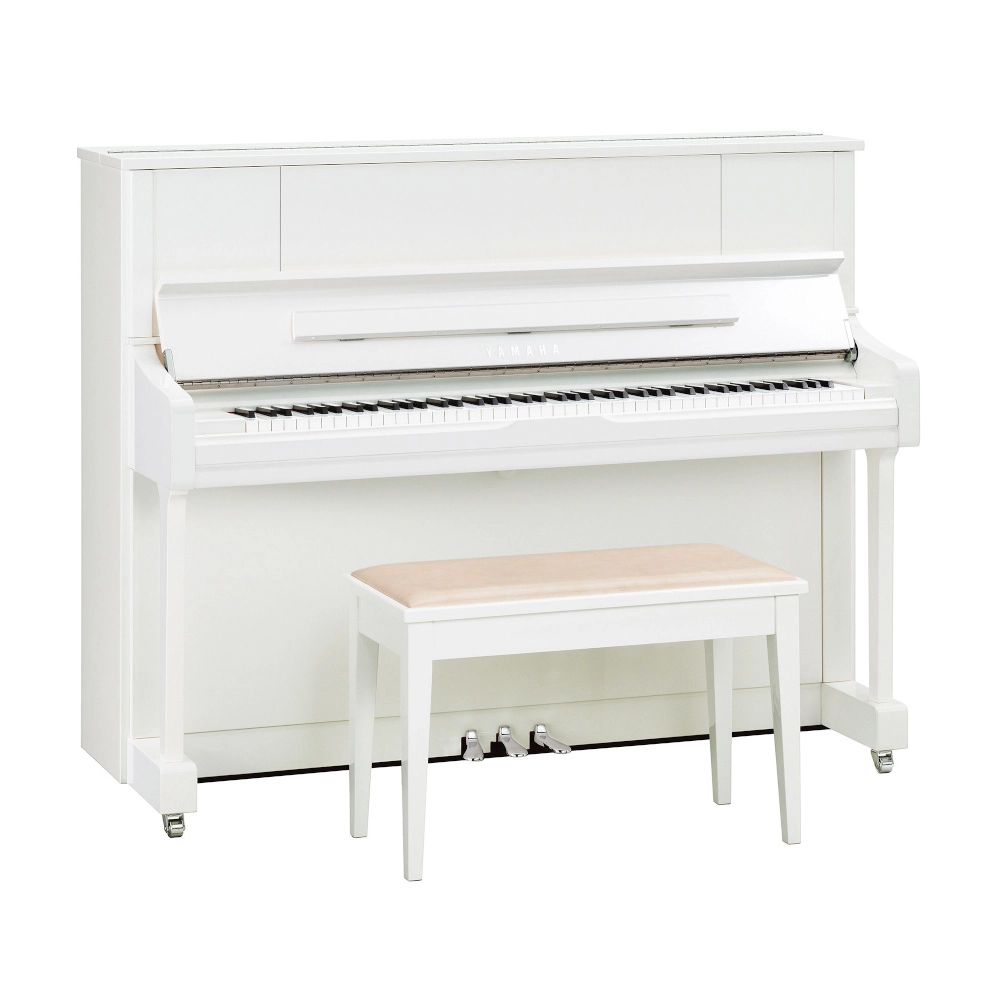 Yamaha Upright Piano U1J Polished White