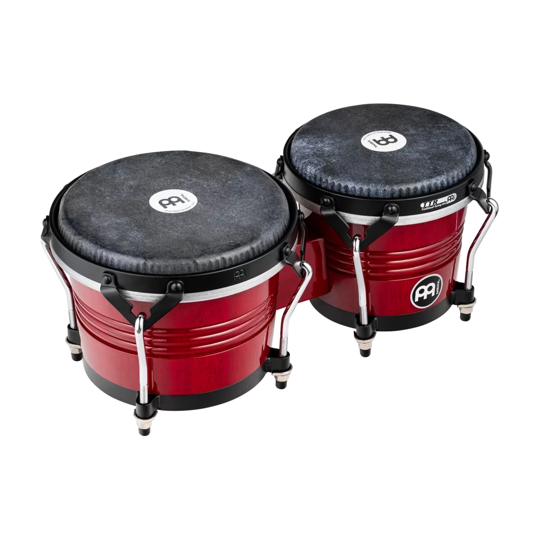 Meinl Percussion Marathon Traditional Bongos 6.75" And 8" Siam Oak Bongos - Wine Red