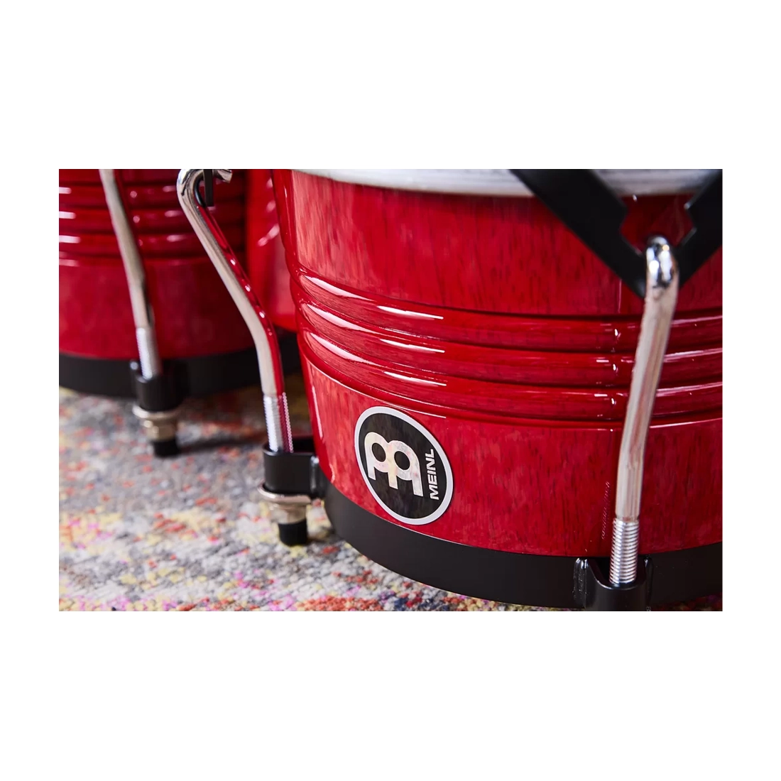 Meinl Percussion Marathon Traditional Bongos 6.75" And 8" Siam Oak Bongos - Wine Red