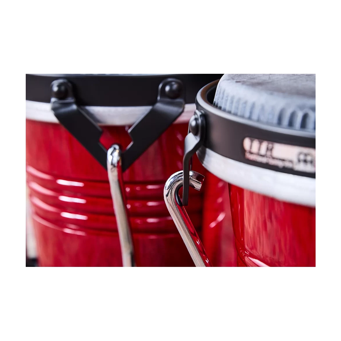 Meinl Percussion Marathon Traditional Bongos 6.75" And 8" Siam Oak Bongos - Wine Red