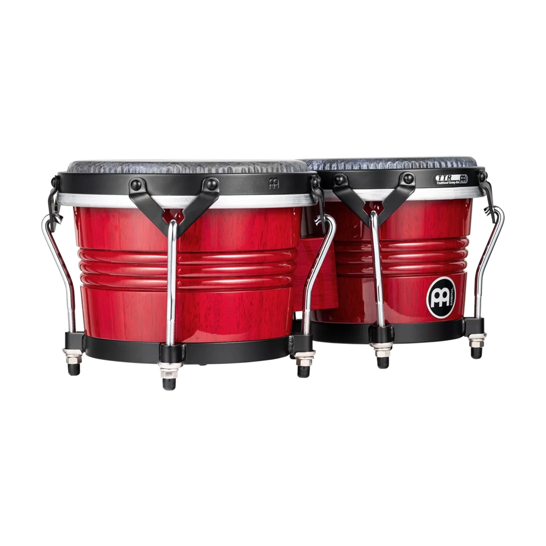 Meinl Percussion Marathon Traditional Bongos 6.75" And 8" Siam Oak Bongos - Wine Red