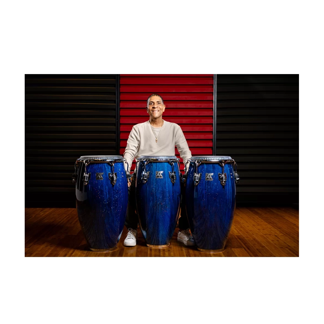 Meinl Percussion Artist Series William Kachiro Thompson 11.75" Pine Conga  - Blue Wave