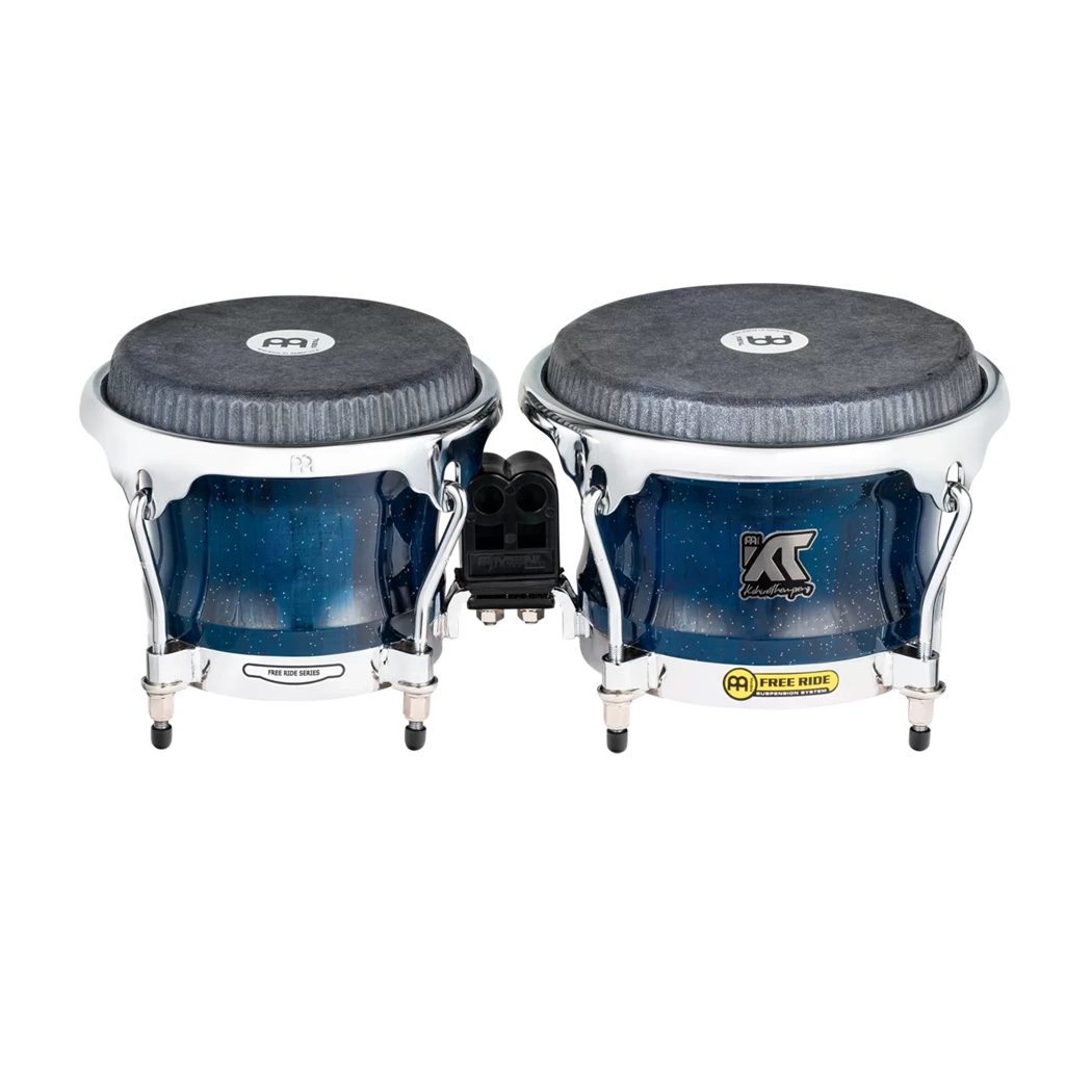 Meinl Percussion Artist Series William Kachiro Thompson 7" & 8.5" Pine Bongos - Blue Wave