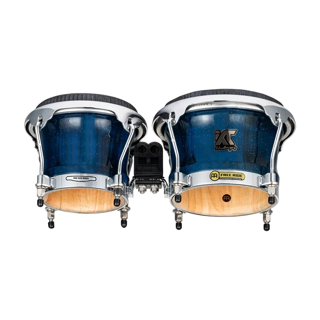 Meinl Percussion Artist Series William Kachiro Thompson 7" & 8.5" Pine Bongos - Blue Wave