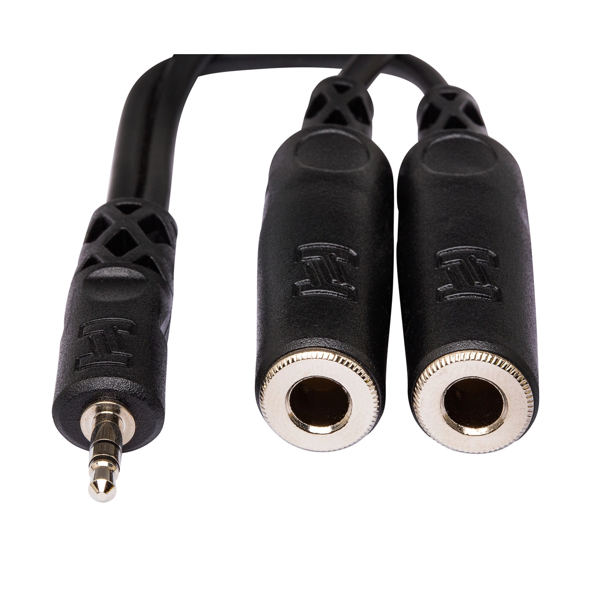 Hosa YMP-233 Y 1/8" Stereo Male-Dual 1/4" Female Adapter Cable