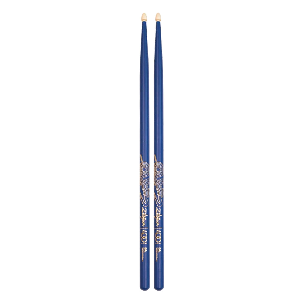 Zildjian 400th Anniversary Hickory 5A Drumsticks  - Painted Blue