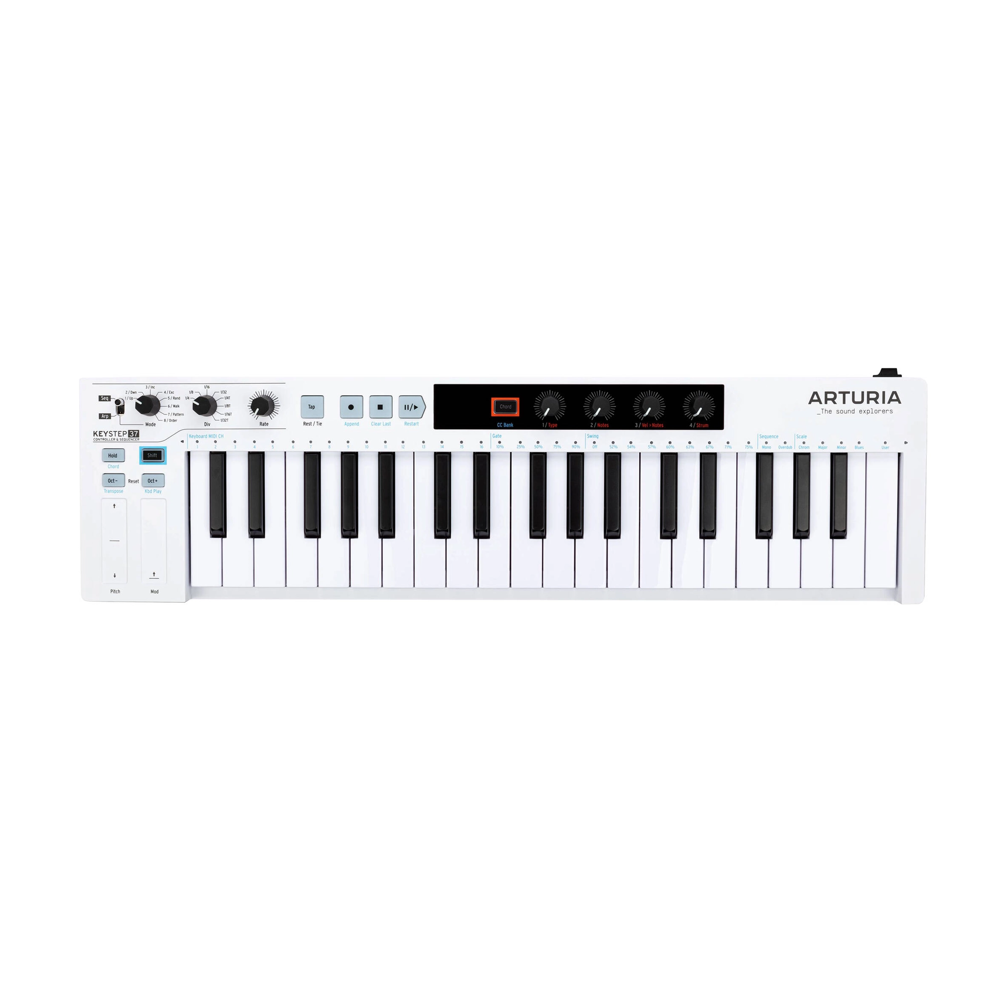 Arturia Keystep 37 Controller & Sequencer 37-Key - White