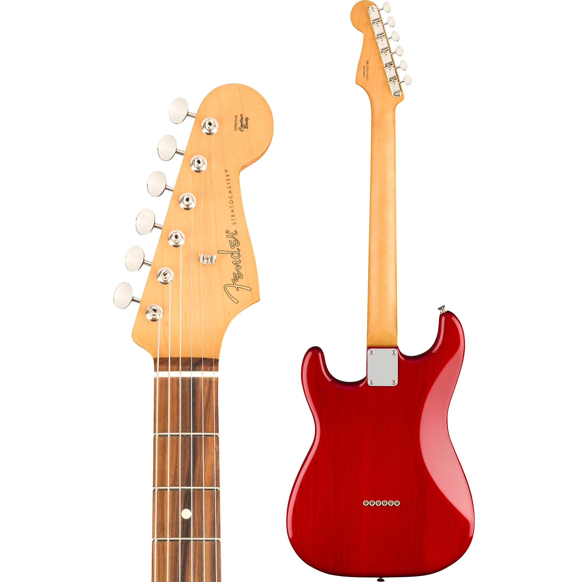 Fender Noventa Stratocaster Electric Guitar Crimson Red Transparent