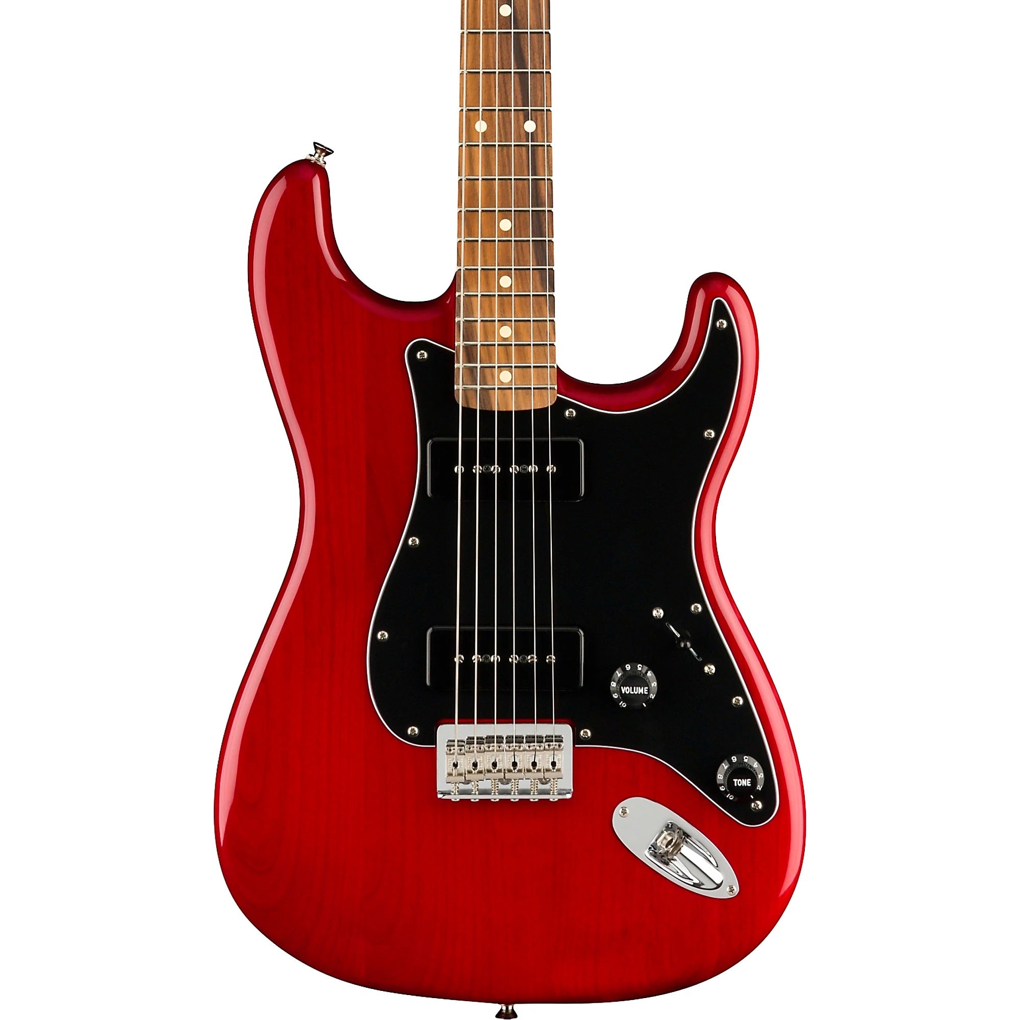 Fender Noventa Stratocaster Electric Guitar Crimson Red Transparent