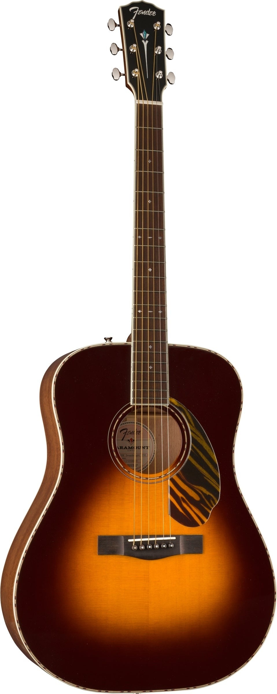 Fender PD-220E Dreadnought Acoustic-Electric Guitar - 3-Color Vintage Sunburst