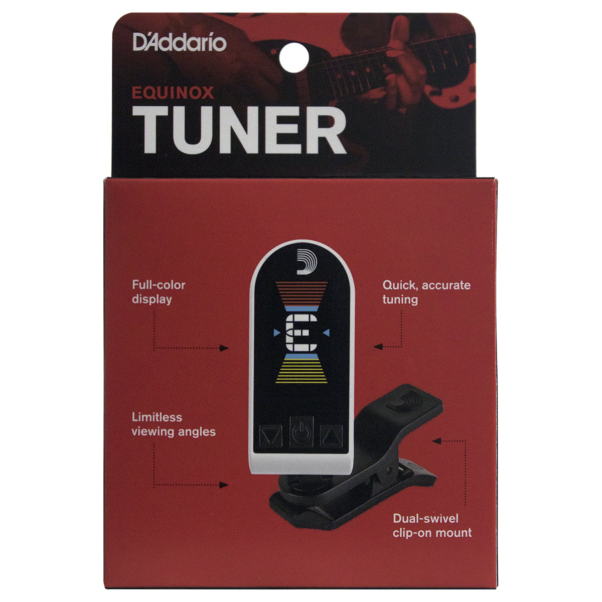 D'Addario Equinox Tuner - White