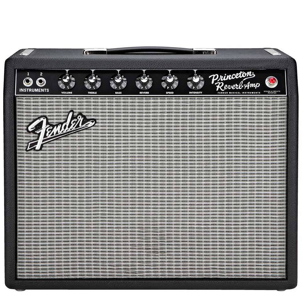 Fender '65 Princeton Reverb 12W 1x10 Tube Guitar Combo Amp- Black