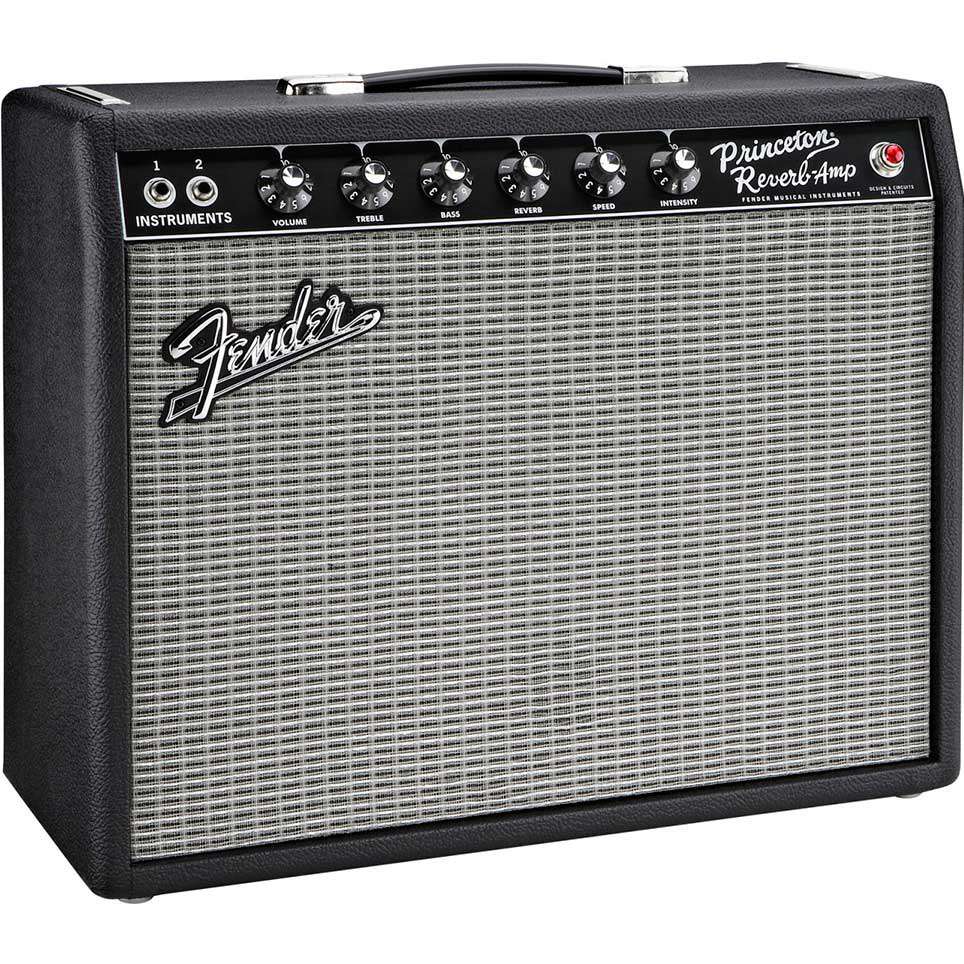 Fender '65 Princeton Reverb 12W 1x10 Tube Guitar Combo Amp- Black