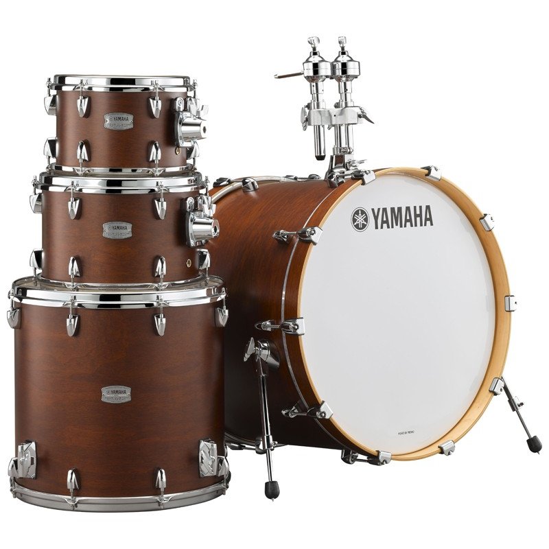 Yamaha Tour Custom Maple 4-Piece Drum Set Shell Pack (20" Bass, 10/12/14" Toms)- Chocolate Satin